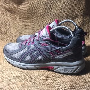 ASICS T7g7n Gel Venture 6  Womens Running Sneakers Shoes  Black Size 9